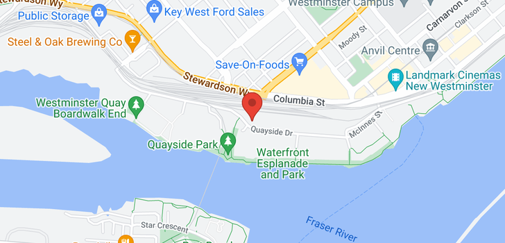 map of 1505 1245 QUAYSIDE DRIVE